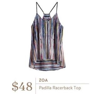 ZOA Padilla racerback top size S
